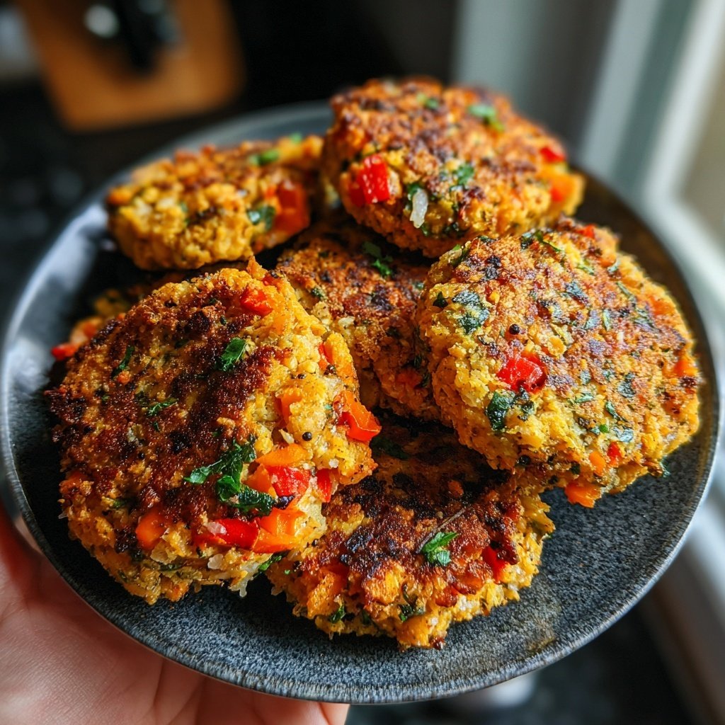 Baked Veggie Chickpea Patties
