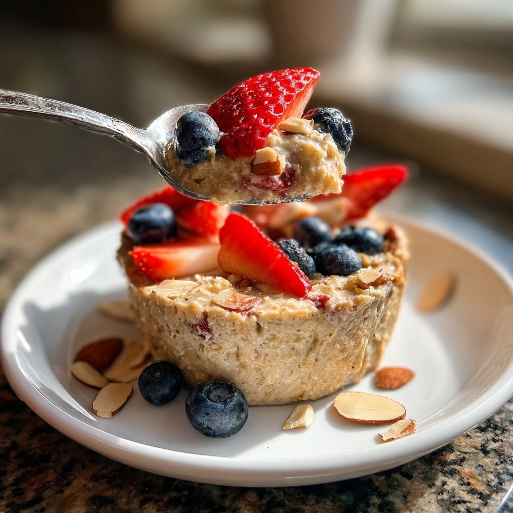 Valentine Breakfast Almond Berry Oatmeal