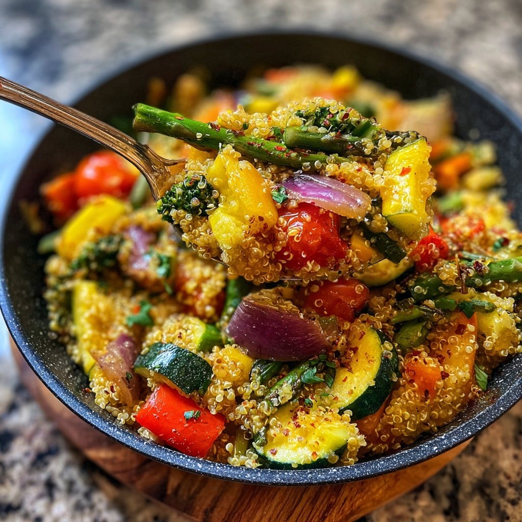 Healthy Dinner Quinoa Vegetable Skillet