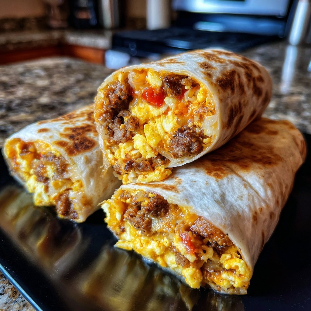 Make Ahead Breakfast Burritos