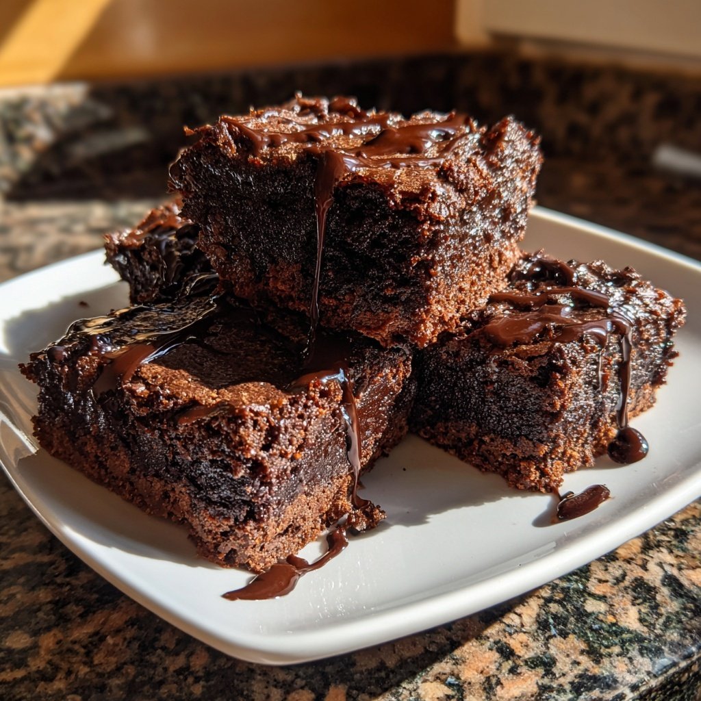Cottage Cheese Brownies with Vanilla Bean
