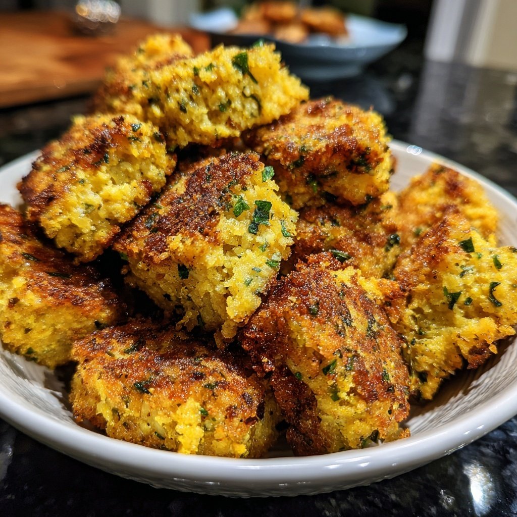 Crispy Polenta Veggie Nuggets
