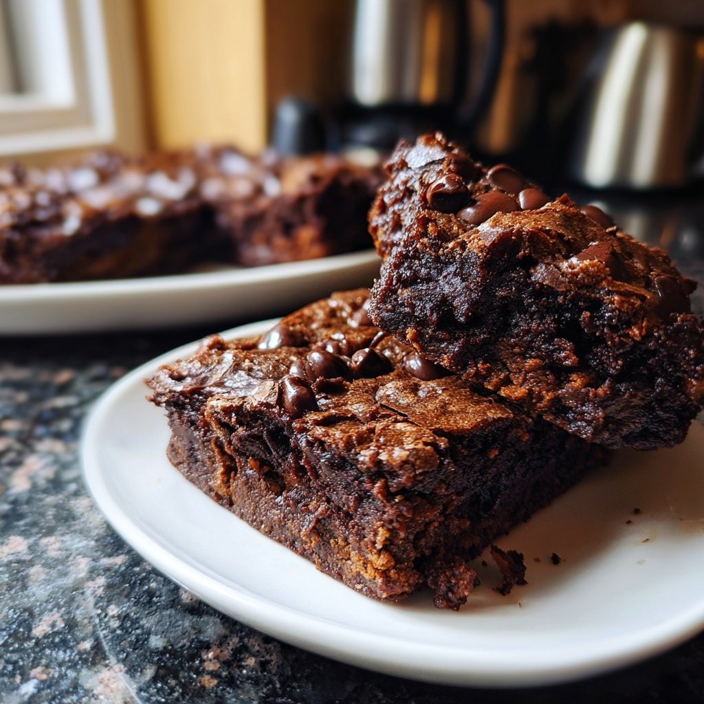 Cottage Cheese Brownies with Banana Mash