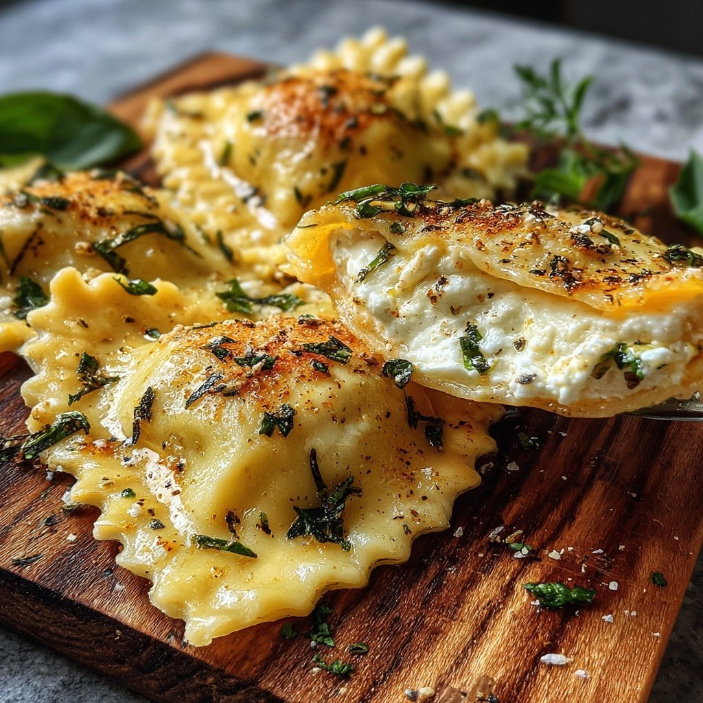 Heart-Shaped Ravioli with Ricotta and Herbs