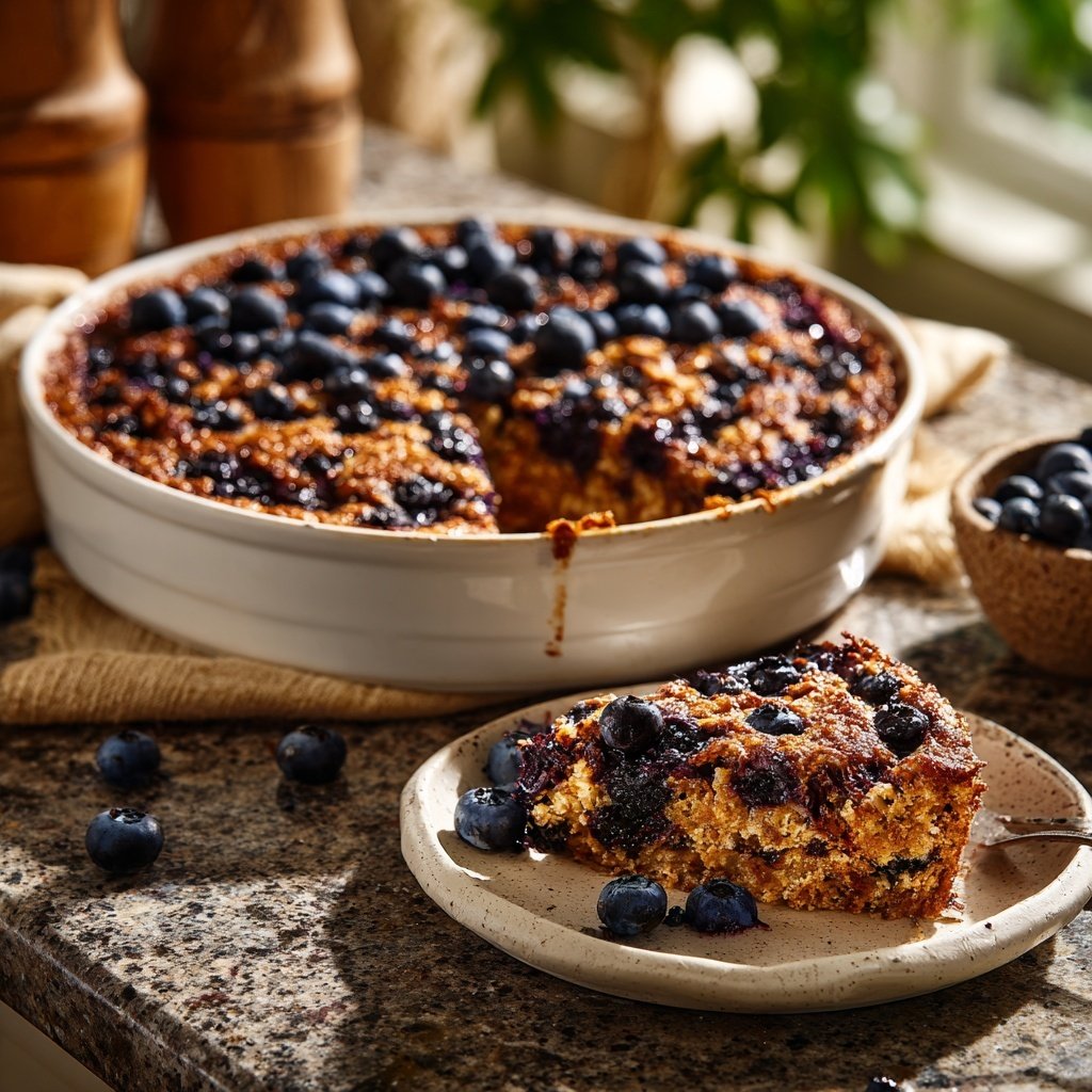 Blueberry Breakfast Oatmeal Bake
