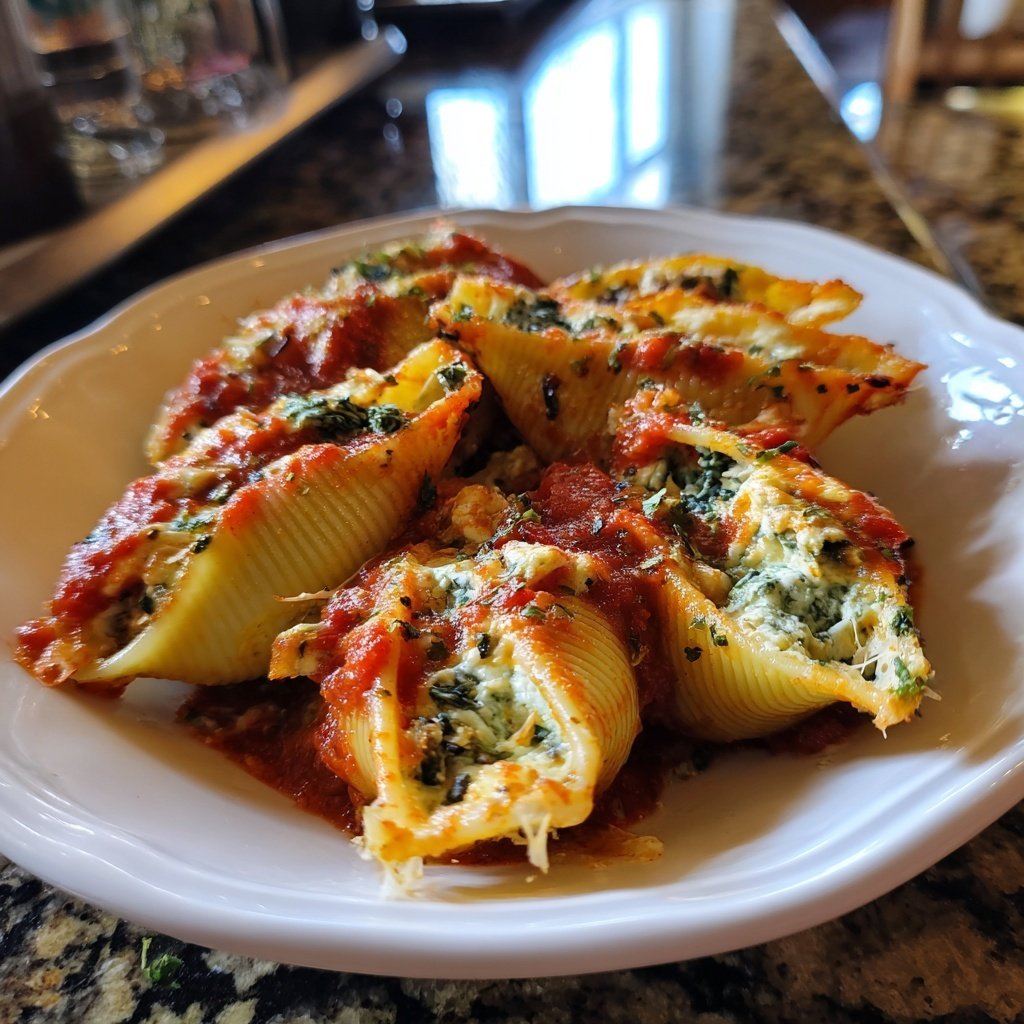 Sunday Veggie Stuffed Shells