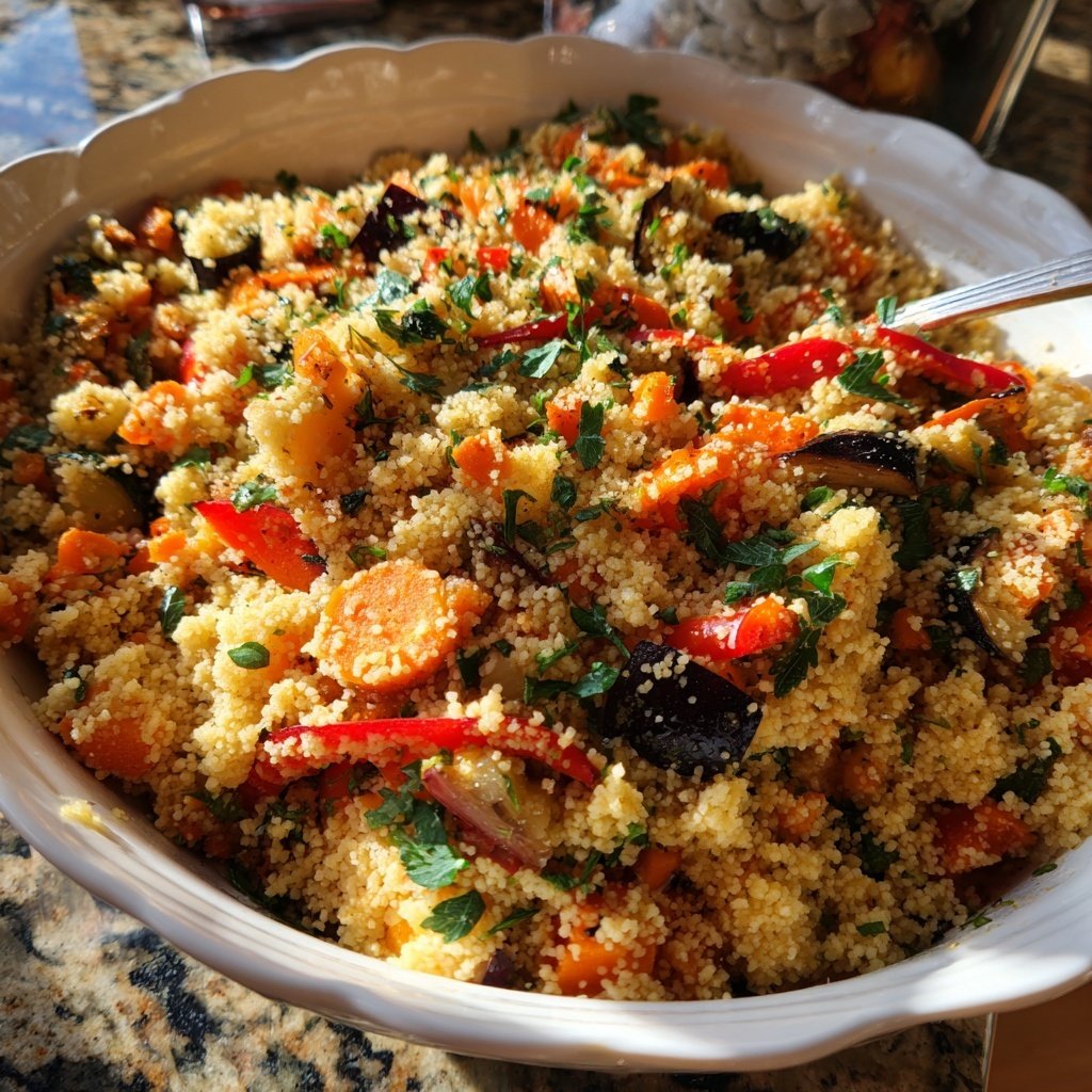 Herb Roasted Veggie Couscous