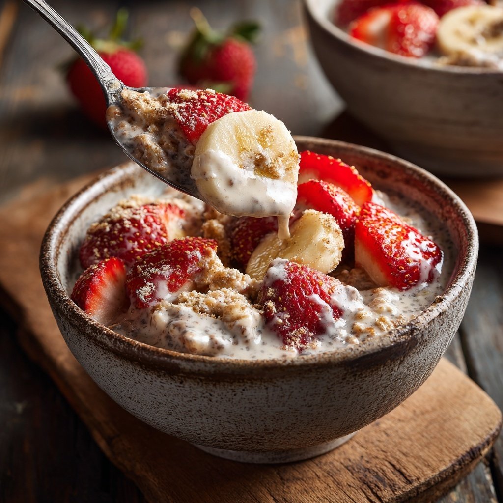 Strawberry Banana Chia Bowls