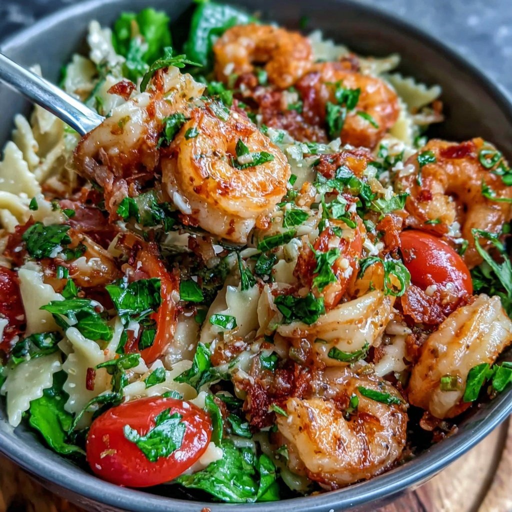 Easy Lunch Shrimp Pasta Salad