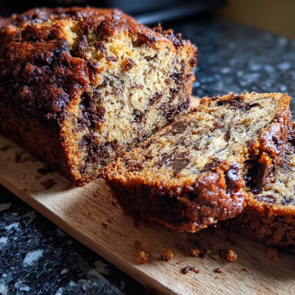 Super Bowl Dessert Chocolate Banana Bread